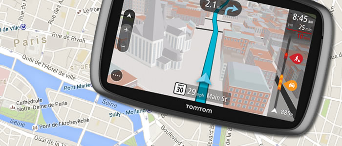 GPS device and map